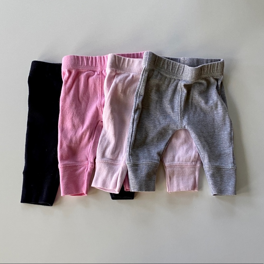 4 Pairs of Gerber Newborn Pants